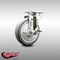 Service Caster 5 Inch 316SS Thermoplastic Rubber Wheel Swivel Top Plate Caster with Brake SCC SCC-SS31620S514-TPRB-TLB - alternate 4